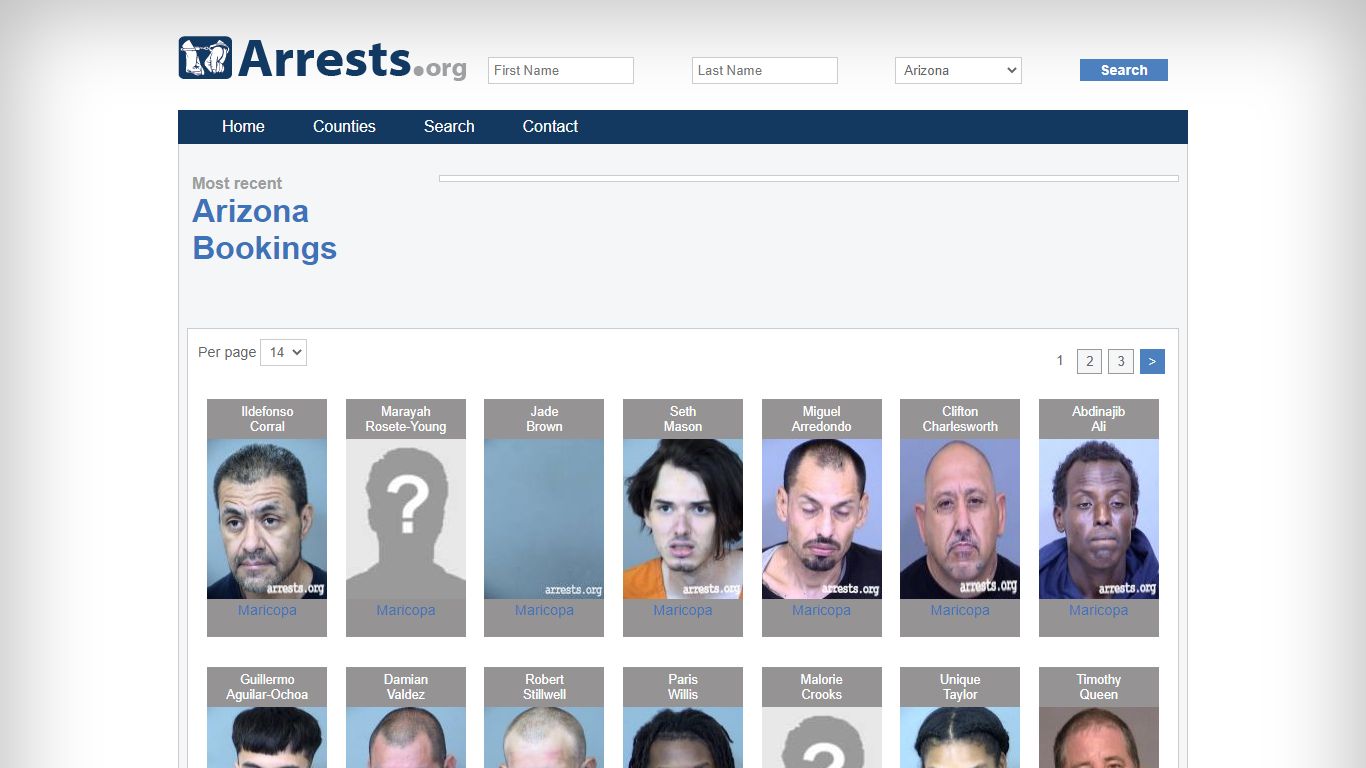 Arizona Arrests and Inmate Search