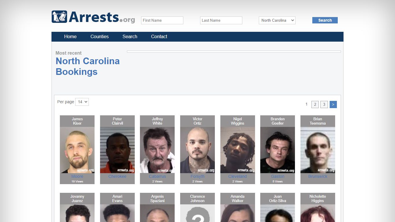 North Carolina Arrests and Inmate Search